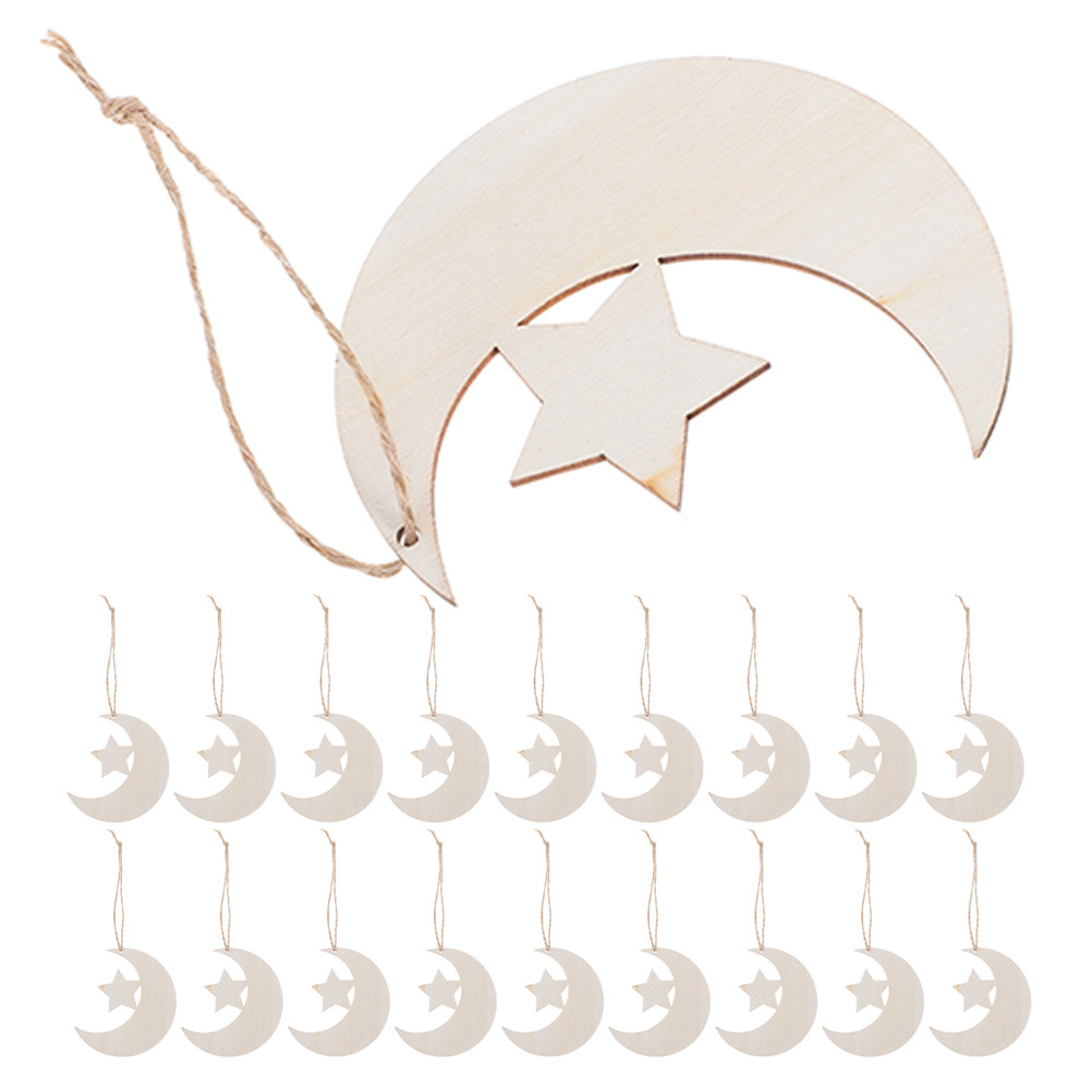 Art And Craft For Nursery - 40 pezzi di fette di legno